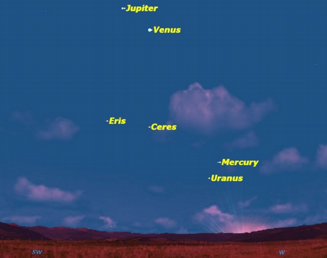 Jupiter and Venus Set for Night Sky Rendezvous